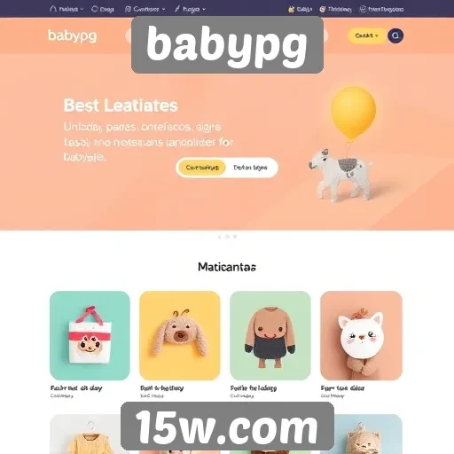 Interface do site babypg melhora experiência do usuário